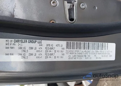 2011 Jeep Compass from USA, damaged, VIN 1J4NF1FB3BD201786